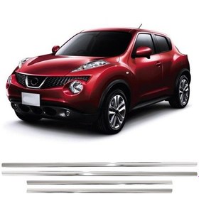 Resim Nissan Juke Uyumlu 2010 Ve Üzeri Krom Cam Çıtası 4 Parça Paslanmaz Çelik 