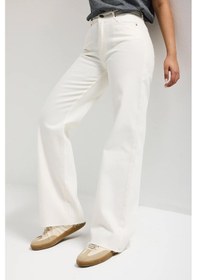 Resim Itsbasic Kadın Kırık Beyaz 7s6-101 Straight Fit Yüksek Bel Denim Jean 