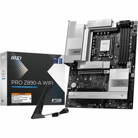 Resim MSI PRO Z890-A WIFI SOKET 1851 DDR5 9200MHZ(OC) USB 20Gbps 4xM.2 2xTB4 HDMI 2X DP 5G LAN WIFI 7 ATX 