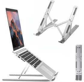 Resim Hakay Taşınabilir Metal Laptop Stant, Tüm Dizüstü Bilgisayarlarla Uyumlu 