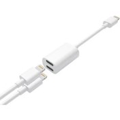 Resim Tme iPhone Uyumlu 7 8 Plus x Xr Xs 11 12 Pro Max Kulaklık Şarj 2in1 Adaptör 