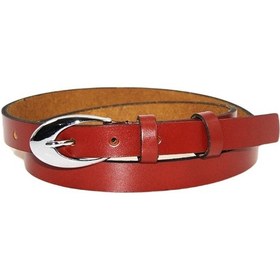 Resim Derimine Hakiki Deri Kadın Kemer 2 Cm Bordo 
