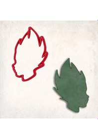 Resim Dragon Ball Z Vegeta Kurabiye Kalıbı Şekillendirici Kopat KIrmızı 