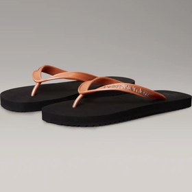 Resim Calvin Klein BEACH SANDAL MONOLOG Kahve-Siyah Kadın Parmak Arası Terlik 