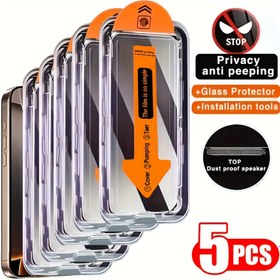 Resim For Apple 16/16 Pro için 5 adet Gizlilik Tozdan Arındırılmış Kabin Temperli Cam Filmi Tam Ekran Kapsama 16 Plus/16 Pro Max Gizlilik Filmi 15/15 Pro/15 Plus Cep Telefonu Tozdan Arındırılmış Kabin Koruma Sticker 15 Pro Max/14 Anti-Düşme 14 Plus/14 Pro/14 Pro Max/13/13 Pro/13 Pro Max/12/12 Pro/12 Pro Max/11/11 Pro/11 Pro Max/X/XS/XS Max 
