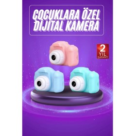 Resim Dijital Fotoğraf Makinesi Çocuk Mini 1080P Hd Kaliteli Renkli 