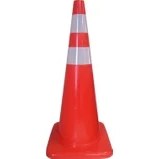 Resim Fm Trafik Pvc Koni 90 cm Çift Reflektifli 