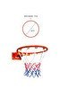 Resim Walke Basketbol Çemberi Tek Kat Fileli Basketbol Potası 