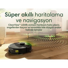Resim Irobot Roomba 105 Combo Autoempty Robot Süpürge Ve Paspas Siyah 