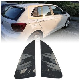 Resim Volkswagen Polo Kelebek Cam Vizörü Piano Black 2019- 