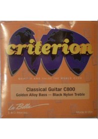 Resim La Bella Usa C800 Siyah Misina Klasik Gitar Teli Seti 