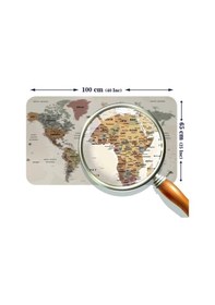 Resim Eğitici Ve Öğretici Dünya Ve Türkiye Haritası Çocuk Odası Duvar Sticker-60x105-3883 Renkli 