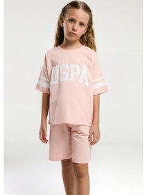 Resim U.s. Polo Assn. Kız Çocuk Pembe Bermuda Takım Us2091 Pembe 