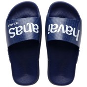 Resim Havaianas Slide Classic Logomania Erkek Lacivert Terlik 