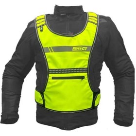 Resim Forte Gt Xbyc 1179 Motosiklet Reflektif Yelek Yanları Ayarlanabilir Cırtlı 2xl-6xl Beden 