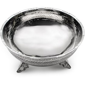 Resim ANTEPSEPETİ Gümüş Kaplama Üzümlü Bakır Gondol (28 CM) 