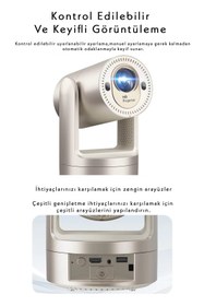 Resim airteknoloji Bataryalı Projeksiyon Cihazı Taşınabilir 4K Destekli 1080P Android Sistemli Projektör 