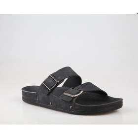 Resim Pierre Cardin Pc-7241 Ortopedik Siyah Nubuk Erkek Terlik 