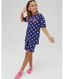 Resim Hello Kitty Kız Çocuk Kısa Şortlu Pamuklu Pijama Takımı Renklı 