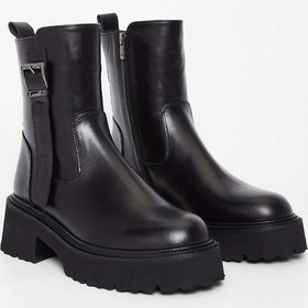 Resim Tamer Tanca Kadın Hakiki Deri Siyah Deri Casual Bot 33 4970 Bn Bot Sk23/24 Sıyah Dr Siyah 