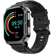 Resim HiFuture Ultra3 Bluetooth 5.2 IP68 Su Geçirmez 2.01 inç Always On Display Nabız Spor Kan Oksijen Takibi iOS&Android Uyumlu Akıllı Saat 52mm Siyah 