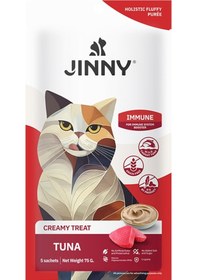 Resim Jinny Ton Balıklı Creamy Kedi Ödülü 5x15 Gr 