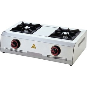 Resim Işıkgaz Silverinox Endüstriyel Lpg Tüplü Set Üstü Mini 2 Gözlü Ocak 