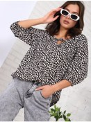 Resim Vissa Büyük Beden Şık Ofis Bluz Yılbaşı 368457114 Siyah 