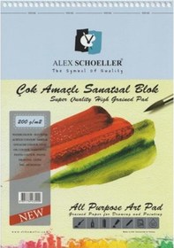 Resim ALEX ÇOK AMAÇLI SANATSAL RESİM DEFTERİ 200 GR 