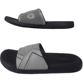 Resim Alaabo Erkek Siyah-gri Yazılı Ultra Hafif Plaj Havuz Bahçe Terlik Gri - Siyah 