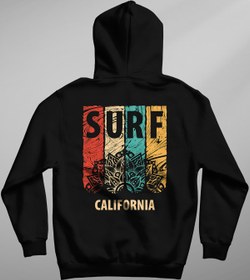 Resim JACOS Arka Baskılı Hoodie 3 Iplik Şardonlu Summertime Model 