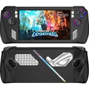 Resim Trendooze Cbtx Asus Rog Ally Oyun Konsolu İçin Silikon Koruyucu Kapak Sprey Yağı Kılıfı Siyah İq 