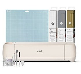 Resim Cricut Explore 4 Kesici Makine Başlangıç Paketi (Makine + Temel Alet Seti + Transfer Bandı 30x120cm + Kalıcı Vinil Folyo Altın & G 