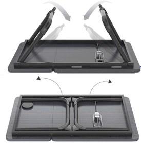 Resim Yükseklik Ayarlı Laptop Çalışma Sehpası Kanepe Koltuk Ve Yatakta Çalışmak İçin Stand Yk 