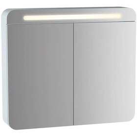 Resim Vitra Sento 80 Cm Mat Beyaz Banyo Dolabı Aynalı Üst Modül 61678 