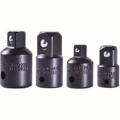 Resim 4 adet Kareli Ratchet Soket Adaptörü Redüktör Dönüştürücü Kiti, 2.54/10.16cm, 7.62/20.32cm, 2.54/5.08cm Sürücü Dönüştürücü, Otomotiv ve İnşaat İşleri İçin 