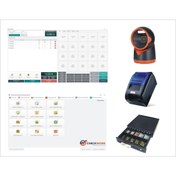 Resim CHECKWORK Yazılım (paket1) + Masaüstü Okuyucu + 58m Termal Fiş Yazıcı + 5 Göz Para Çekmecesi 
