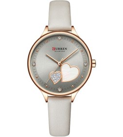 Resim Curren Kadın Kuvars Saat Deri Kayış Şık Elmas Kadran Kadın Bileklik Zarif Kadın Saatleri Bilezik Doğru Zaman 3atm Su Geçirmez Çok Renkli 