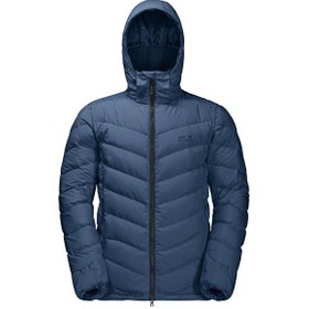 Resim Jack Wolfskin Mavi Erkek Kapüşonlu Termal Kısa Şişme Mont 1203591-1383 FAIRMONT MEN 