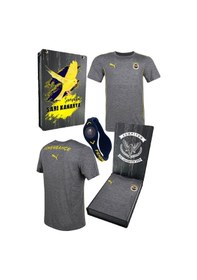 Resim Fenerbahçe Puma Fenerbahçe Grı Tshırt Uv Ahşap Kutu Gri 