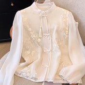 Resim Moda Nakışlı Uzun Kollu Gömlek 