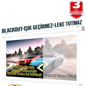 Resim GÖLGE STOR En200cm Boy180cm Projeksiyon Perdesi Manuel Yeni Akıllı Kumaş Blackout-ışık Geçirmez 4k 