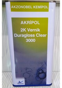 Resim Akzo Nobel 3000 Duragloss Clear Vernik Gl 5 Litre 