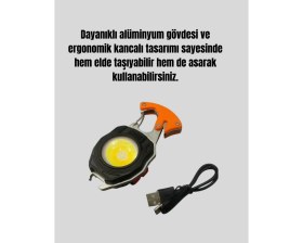Resim LED Işıklı Acil Durum Düdüklü Anahtarlık Fener 