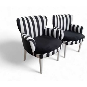 Resim Aryans Home Mobilya Dekorasyon Aryans Ofis Büro Koltuğu Ofis Bekleme Koltuğu Siyah Beyaz Balkon Koltuğu Çay Seti Koltuğu 