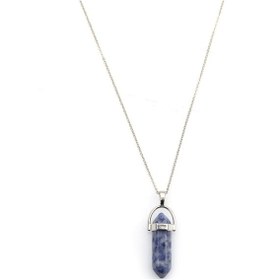 Resim Mystic Energy Sodalit Taşi Pandül Ister Kolye Ister Anahtarlık Altın 
