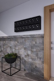 Resim rafineritasarım Posta Kutusu Kilitli Sistem Siyah 16'lı 