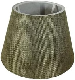 Resim Bohhem Abajur Başlığı Hazır Şapka Haki Kırçıl Kumaş Haki 