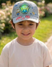 Resim AYDINER TEKSTİL 3D Işıklı Minions Figürlü Eğlenceli Erkek Çocuk Şapka 