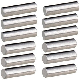 Resim 12 Parça Alnico 5 Gitar Humbucker Pikap Polepiece Pikap Mıknatıs Slug Çubuklar 